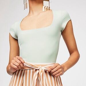 Free people  square neck bodysuit